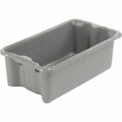 Buy ๐ LEWISBins SN2414-8 Polyethylene Container 24"L x 14"W x 8"H, Gray - Pkg Qty 5 ๐