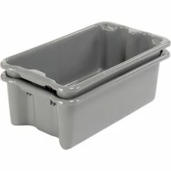 Buy 🎉 LEWISBins SN2414-8 Polyethylene Container 24"L x 14"W x 8"H, Gray - Pkg Qty 5 😉 -Containers shop 652907GY 03