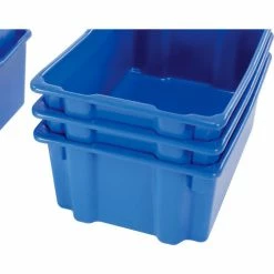 Buy 😍 LEWISBins SN2618-10 Polyethylene Container 26"L x 18-3/4"W x 10"H, Blue - Pkg Qty 5 ✨ -Containers shop 652909BL 12