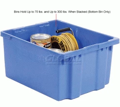 Wholesale 😀 LEWISBins SN3024-15 Polyethylene Container 30"L x 24"W x 15"H, Blue 😍 -Containers shop 652910BL 2wco