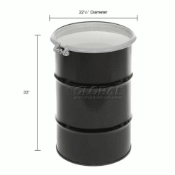 Flash Sale 🛒 Global Industrial Carbon Steel Drum 55 Gallon Open Head with Epoxy Phenolic Lining 👏 25 Flash Sale 🛒 Global Industrial Carbon Steel Drum 55 Gallon Open Head with Epoxy Phenolic Lining 👏 -Containers shop 657106 dim 1