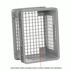 Top 10 🧨 Global Industrial Mesh Straight Wall Container, 15-3/4"Lx11-3/4"Wx8-1/4"H, Gray - Pkg Qty 12 🧨 24 Top 10 🧨 Global Industrial Mesh Straight Wall Container, 15-3/4"Lx11-3/4"Wx8-1/4"H, Gray - Pkg Qty 12 🧨 -Containers shop 662111 3wco