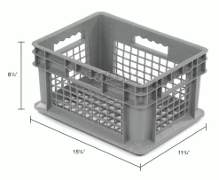 Top 10 🧨 Global Industrial Mesh Straight Wall Container, 15-3/4"Lx11-3/4"Wx8-1/4"H, Gray - Pkg Qty 12 🧨 27 Top 10 🧨 Global Industrial Mesh Straight Wall Container, 15-3/4"Lx11-3/4"Wx8-1/4"H, Gray - Pkg Qty 12 🧨 -Containers shop 662111 dim