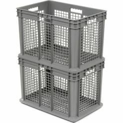 Outlet 😍 Global Industrial Mesh Straight Wall Container, 23-3/4"Lx15-3/4"Wx16-1/8"H, Gray - Pkg Qty 2 👍 19 Outlet 😍 Global Industrial Mesh Straight Wall Container, 23-3/4"Lx15-3/4"Wx16-1/8"H, Gray - Pkg Qty 2 👍 -Containers shop 662114
