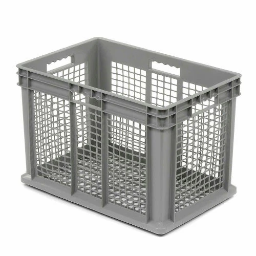 Outlet 😍 Global Industrial Mesh Straight Wall Container, 23-3/4"Lx15-3/4"Wx16-1/8"H, Gray - Pkg Qty 2 👍 1 Outlet 😍 Global Industrial Mesh Straight Wall Container, 23-3/4"Lx15-3/4"Wx16-1/8"H, Gray - Pkg Qty 2 👍