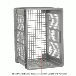 Outlet 😍 Global Industrial Mesh Straight Wall Container, 23-3/4"Lx15-3/4"Wx16-1/8"H, Gray - Pkg Qty 2 👍 26 Outlet 😍 Global Industrial Mesh Straight Wall Container, 23-3/4"Lx15-3/4"Wx16-1/8"H, Gray - Pkg Qty 2 👍 -Containers shop 662114 3wco