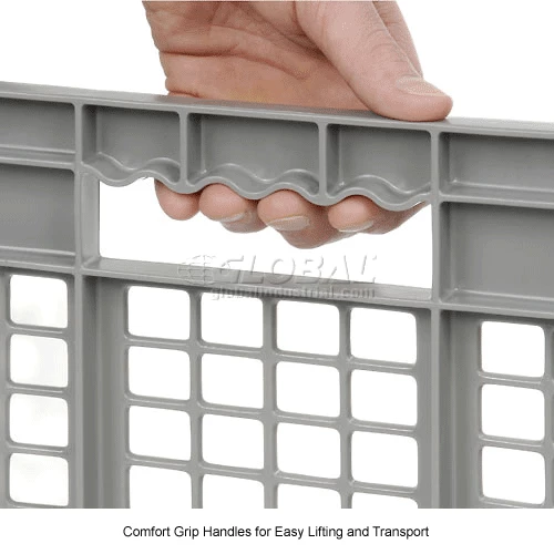 Outlet 😍 Global Industrial Mesh Straight Wall Container, 23-3/4"Lx15-3/4"Wx16-1/8"H, Gray - Pkg Qty 2 👍 13 Outlet 😍 Global Industrial Mesh Straight Wall Container, 23-3/4"Lx15-3/4"Wx16-1/8"H, Gray - Pkg Qty 2 👍 - Image 13