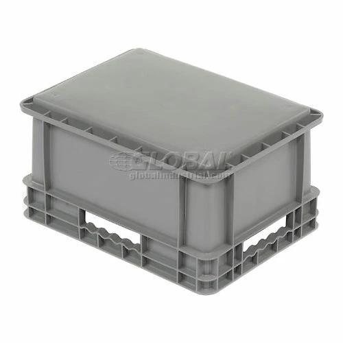 Cheap 🛒 Global Industrial Solid Straight Wall Container, 15-3/4"Lx11-3/4"Wx8-1/4"H, Gray - Pkg Qty 12 😀 2 Cheap 🛒 Global Industrial Solid Straight Wall Container, 15-3/4"Lx11-3/4"Wx8-1/4"H, Gray - Pkg Qty 12 😀 - Image 2
