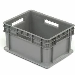 Cheap 🛒 Global Industrial™ Solid Straight Wall Container, 15-3/4"Lx11-3/4"Wx8-1/4"H, Gray - Pkg Qty 12 😀