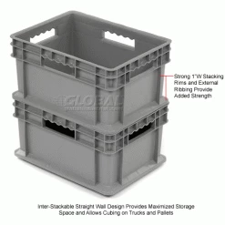 Cheap 🛒 Global Industrial Solid Straight Wall Container, 15-3/4"Lx11-3/4"Wx8-1/4"H, Gray - Pkg Qty 12 😀 25 Cheap 🛒 Global Industrial Solid Straight Wall Container, 15-3/4"Lx11-3/4"Wx8-1/4"H, Gray - Pkg Qty 12 😀 -Containers shop 662123 2wco