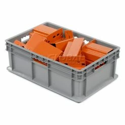 Discount 🌟 Global Industrial Solid Straight Wall Container, 23-3/4"Lx15-3/4"Wx8-1/4"H, Gray - Pkg Qty 4 🛒 18 Discount 🌟 Global Industrial Solid Straight Wall Container, 23-3/4"Lx15-3/4"Wx8-1/4"H, Gray - Pkg Qty 4 🛒 -Containers shop 662124 01