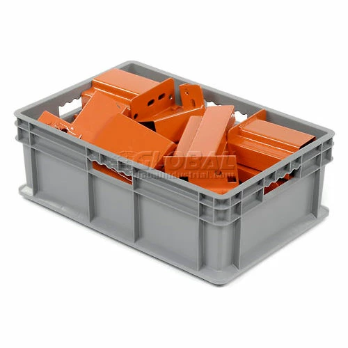 Discount 🌟 Global Industrial Solid Straight Wall Container, 23-3/4"Lx15-3/4"Wx8-1/4"H, Gray - Pkg Qty 4 🛒 4 Discount 🌟 Global Industrial Solid Straight Wall Container, 23-3/4"Lx15-3/4"Wx8-1/4"H, Gray - Pkg Qty 4 🛒 - Image 4