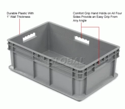 Discount 🌟 Global Industrial Solid Straight Wall Container, 23-3/4"Lx15-3/4"Wx8-1/4"H, Gray - Pkg Qty 4 🛒 24 Discount 🌟 Global Industrial Solid Straight Wall Container, 23-3/4"Lx15-3/4"Wx8-1/4"H, Gray - Pkg Qty 4 🛒 -Containers shop 662124 1wco