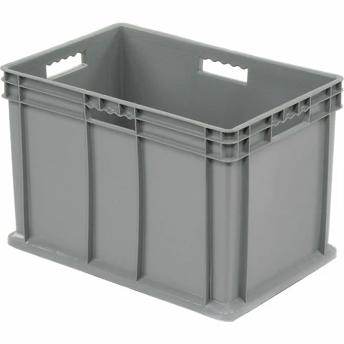 Best deal 🛒 Global Industrial Solid Straight Wall Container, 23-3/4"Lx15-3/4"Wx16-1/8"H, Gray - Pkg Qty 2 🤩 1 Best deal 🛒 Global Industrial Solid Straight Wall Container, 23-3/4"Lx15-3/4"Wx16-1/8"H, Gray - Pkg Qty 2 🤩