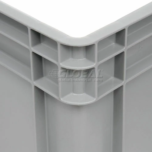 Best deal 🛒 Global Industrial Solid Straight Wall Container, 23-3/4"Lx15-3/4"Wx16-1/8"H, Gray - Pkg Qty 2 🤩 8 Best deal 🛒 Global Industrial Solid Straight Wall Container, 23-3/4"Lx15-3/4"Wx16-1/8"H, Gray - Pkg Qty 2 🤩 - Image 8