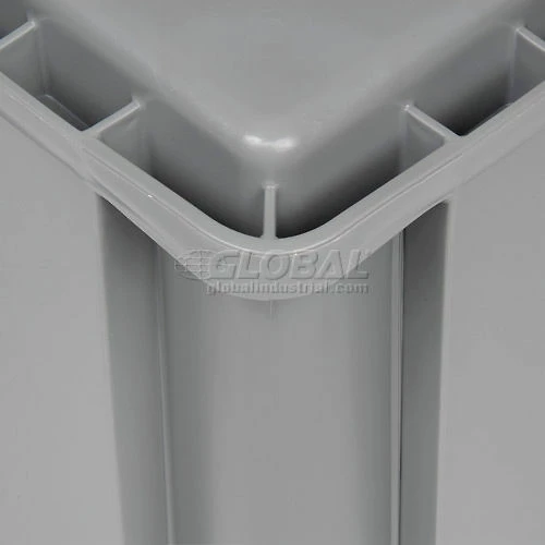 Best deal 🛒 Global Industrial Solid Straight Wall Container, 23-3/4"Lx15-3/4"Wx16-1/8"H, Gray - Pkg Qty 2 🤩 7 Best deal 🛒 Global Industrial Solid Straight Wall Container, 23-3/4"Lx15-3/4"Wx16-1/8"H, Gray - Pkg Qty 2 🤩 - Image 7