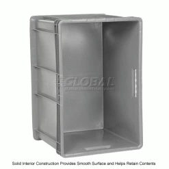Best deal 🛒 Global Industrial Solid Straight Wall Container, 23-3/4"Lx15-3/4"Wx16-1/8"H, Gray - Pkg Qty 2 🤩 26 Best deal 🛒 Global Industrial Solid Straight Wall Container, 23-3/4"Lx15-3/4"Wx16-1/8"H, Gray - Pkg Qty 2 🤩 -Containers shop 662126 3wco