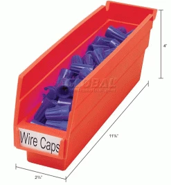 Wholesale 🔔 Akro-Mils Plastic Nesting Storage Shelf Bin 30110 - 2-3/4"W x 11-5/8"D x 4"H Red - Pkg Qty 24 👍 31 Wholesale 🔔 Akro-Mils Plastic Nesting Storage Shelf Bin 30110 - 2-3/4"W x 11-5/8"D x 4"H Red - Pkg Qty 24 👍 -Containers shop 752355RD dim