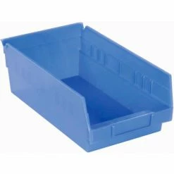 Best Sale ❤️ Akro-Mils Plastic Nesting Storage Shelf Bin 30130 - 6-5/8"W x 11-5/8"D x 4"H Blue - Pkg Qty 12 👍