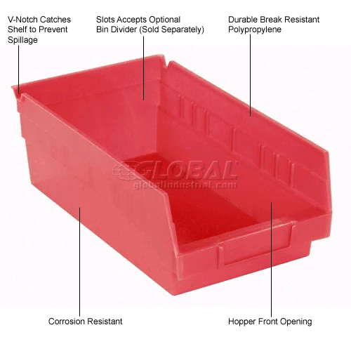 Coupon 💯 Akro-Mils Plastic Nesting Storage Shelf Bin 30150 - 8-3/8"W x 11-5/8"D x 4"H Red - Pkg Qty 12 ⌛ 17 Coupon 💯 Akro-Mils Plastic Nesting Storage Shelf Bin 30150 - 8-3/8"W x 11-5/8"D x 4"H Red - Pkg Qty 12 ⌛ - Image 17