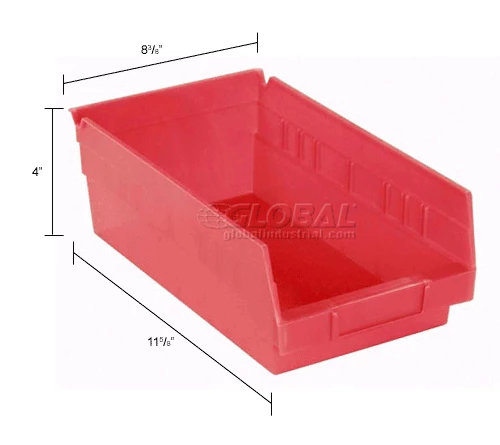 Coupon 💯 Akro-Mils Plastic Nesting Storage Shelf Bin 30150 - 8-3/8"W x 11-5/8"D x 4"H Red - Pkg Qty 12 ⌛ 22 Coupon 💯 Akro-Mils Plastic Nesting Storage Shelf Bin 30150 - 8-3/8"W x 11-5/8"D x 4"H Red - Pkg Qty 12 ⌛ - Image 22