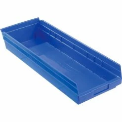 New 🛒 Akro-Mils Plastic Nesting Storage Shelf Bin 30184 - 8-3/8"W x 23-5/8"D x 4"H Blue - Pkg Qty 6 ✔️ 13 New 🛒 Akro-Mils Plastic Nesting Storage Shelf Bin 30184 - 8-3/8"W x 23-5/8"D x 4"H Blue - Pkg Qty 6 ✔️ -Containers shop 752364BL 04