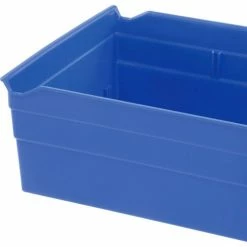New 🛒 Akro-Mils Plastic Nesting Storage Shelf Bin 30184 - 8-3/8"W x 23-5/8"D x 4"H Blue - Pkg Qty 6 ✔️ 16 New 🛒 Akro-Mils Plastic Nesting Storage Shelf Bin 30184 - 8-3/8"W x 23-5/8"D x 4"H Blue - Pkg Qty 6 ✔️ -Containers shop 752364BL 07