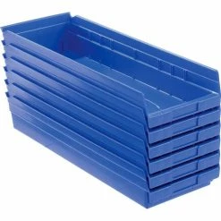 New 🛒 Akro-Mils Plastic Nesting Storage Shelf Bin 30184 - 8-3/8"W x 23-5/8"D x 4"H Blue - Pkg Qty 6 ✔️ 17 New 🛒 Akro-Mils Plastic Nesting Storage Shelf Bin 30184 - 8-3/8"W x 23-5/8"D x 4"H Blue - Pkg Qty 6 ✔️ -Containers shop 752364BL 08