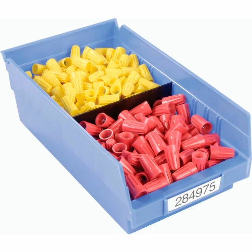 New 😀 Akro-Mils Shelf Bin Divider 40130 For 7"W x 4"H Shelf Bins, Black, Price Pack of 24 💯 2 New 😀 Akro-Mils Shelf Bin Divider 40130 For 7"W x 4"H Shelf Bins, Black, Price Pack of 24 💯 - Image 2