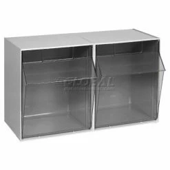 Discount ⭐ Quantum Storage Systems Quantum Tip Out Storage Bin QTB302 - 2 Compartments Gray ✔️ 13 Discount ⭐ Quantum Storage Systems Quantum Tip Out Storage Bin QTB302 - 2 Compartments Gray ✔️ -Containers shop 752384GY 02