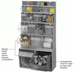 Discount ⭐ Quantum Storage Systems Quantum Tip Out Storage Bin QTB302 - 2 Compartments Gray ✔️ 20 Discount ⭐ Quantum Storage Systems Quantum Tip Out Storage Bin QTB302 - 2 Compartments Gray ✔️ -Containers shop 752384GY 3wco