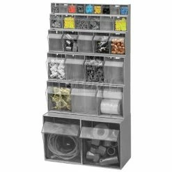 Best Pirce 🌟 Quantum Storage Systems Quantum Tip Out Storage Bin QTB304 - 4 Compartments Gray 👏 16 Best Pirce 🌟 Quantum Storage Systems Quantum Tip Out Storage Bin QTB304 - 4 Compartments Gray 👏 -Containers shop 752384GY Group2 2