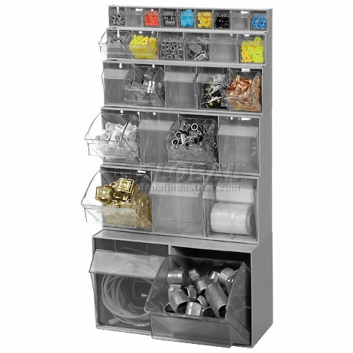 Discount ⭐ Quantum Storage Systems Quantum Tip Out Storage Bin QTB302 - 2 Compartments Gray ✔️ 7 Discount ⭐ Quantum Storage Systems Quantum Tip Out Storage Bin QTB302 - 2 Compartments Gray ✔️ - Image 7
