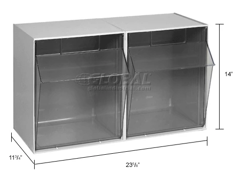 Discount ⭐ Quantum Storage Systems Quantum Tip Out Storage Bin QTB302 - 2 Compartments Gray ✔️ 11 Discount ⭐ Quantum Storage Systems Quantum Tip Out Storage Bin QTB302 - 2 Compartments Gray ✔️ - Image 11