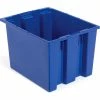 Best Pirce 🥰 Akro-Mils Nest & Stack Tote 35195 - 19-1/2"L x 15-1/2"W x 13"H, Blue - Pkg Qty 6 🔔