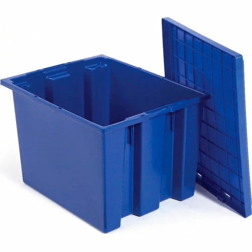 Hot Sale ⌛ Akro-Mils Lid 35191 For Nest & Stack Tote 35190, 35195, Blue - Pkg Qty 6 ⌛ 4 Hot Sale ⌛ Akro-Mils Lid 35191 For Nest & Stack Tote 35190, 35195, Blue - Pkg Qty 6 ⌛ - Image 4