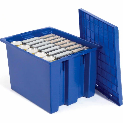 Hot Sale ⌛ Akro-Mils Lid 35191 For Nest & Stack Tote 35190, 35195, Blue - Pkg Qty 6 ⌛ 5 Hot Sale ⌛ Akro-Mils Lid 35191 For Nest & Stack Tote 35190, 35195, Blue - Pkg Qty 6 ⌛ - Image 5