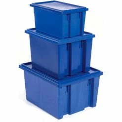 Best Pirce 🥰 Akro-Mils Nest & Stack Tote 35195 - 19-1/2"L x 15-1/2"W x 13"H, Blue - Pkg Qty 6 🔔 38 Best Pirce 🥰 Akro-Mils Nest & Stack Tote 35195 - 19-1/2"L x 15-1/2"W x 13"H, Blue - Pkg Qty 6 🔔 -Containers shop 752430BL 16