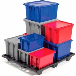 Best Pirce 🥰 Akro-Mils Nest & Stack Tote 35195 - 19-1/2"L x 15-1/2"W x 13"H, Blue - Pkg Qty 6 🔔 41 Best Pirce 🥰 Akro-Mils Nest & Stack Tote 35195 - 19-1/2"L x 15-1/2"W x 13"H, Blue - Pkg Qty 6 🔔 -Containers shop 752430BL 17