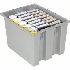 Best Sale 💯 Global Industrial Stack and Nest Storage Container SNT195 No Lid 19-1/2 x 15-1/2 x 13, Gray - Pkg Qty 6 🌟 30 Best Sale 💯 Global Industrial Stack and Nest Storage Container SNT195 No Lid 19-1/2 x 15-1/2 x 13, Gray - Pkg Qty 6 🌟 -Containers shop 752430GY 03