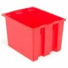 Budget 👏 Global Industrial™ Stack and Nest Storage Container SNT190 No Lid 19-1/2 x 15-1/2 x 10, Red - Pkg Qty 6 ⌛