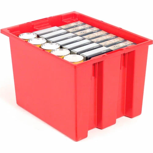 Flash Sale 🔔 Akro-Mils Nest & Stack Tote 35240 - 23-1/2"L x 15-1/2"W x 12"H, Red - Pkg Qty 3 🔔 3 Flash Sale 🔔 Akro-Mils Nest & Stack Tote 35240 - 23-1/2"L x 15-1/2"W x 12"H, Red - Pkg Qty 3 🔔 - Image 3