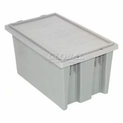 Best Sale ✔️ Akro-Mils Lid 35201 For Nest & Stack Tote 35200, Gray - Pkg Qty 6 🎉 -Containers shop 752431GY 01 2