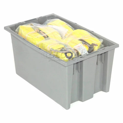 Top 10 🤩 Akro-Mils Nest & Stack Tote 35180 - 18"L x 11"W x 6"H, Gray - Pkg Qty 6 🔥 4 Top 10 🤩 Akro-Mils Nest & Stack Tote 35180 - 18"L x 11"W x 6"H, Gray - Pkg Qty 6 🔥 - Image 4