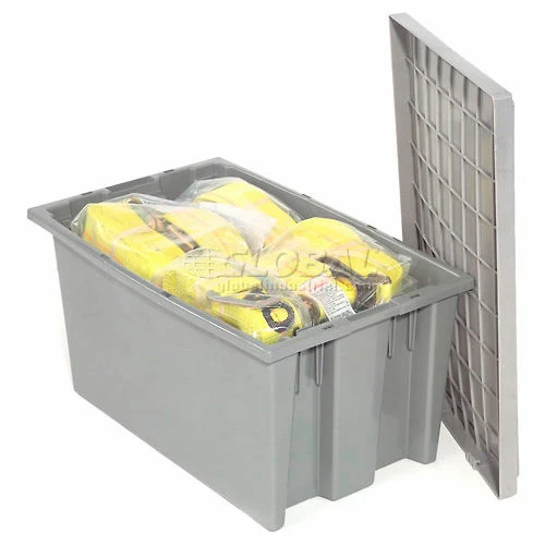 Top 10 🤩 Akro-Mils Nest & Stack Tote 35180 - 18"L x 11"W x 6"H, Gray - Pkg Qty 6 🔥 5 Top 10 🤩 Akro-Mils Nest & Stack Tote 35180 - 18"L x 11"W x 6"H, Gray - Pkg Qty 6 🔥 - Image 5