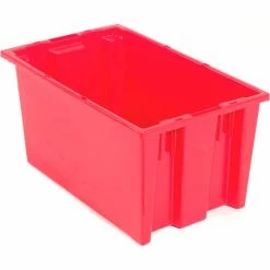 Best deal ๐ Akro-Mils Nest & Stack Tote 35185 - 18"L x 11"W x 9"H, Red - Pkg Qty 6 ๐ฅฐ