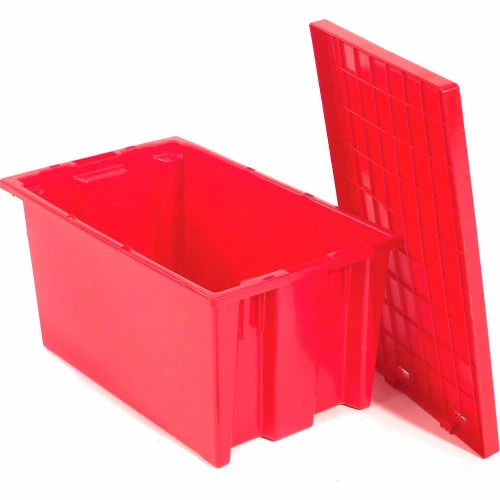 Best deal 🎉 Akro-Mils Nest & Stack Tote 35185 - 18"L x 11"W x 9"H, Red - Pkg Qty 6 🥰 2 Best deal 🎉 Akro-Mils Nest & Stack Tote 35185 - 18"L x 11"W x 9"H, Red - Pkg Qty 6 🥰 - Image 2