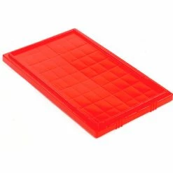 Cheapest ✔️ Global Industrial Lid LID201 for Stack and Nest Storage Container SNT200, Red - Pkg Qty 6 🎁