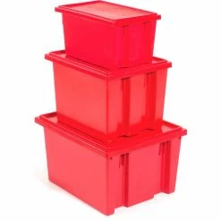 Outlet 🔔 Akro-Mils Lid 35181 For Nest & Stack Tote 35180, 35185, Red - Pkg Qty 6 😉 -Containers shop 752431RD 16 3