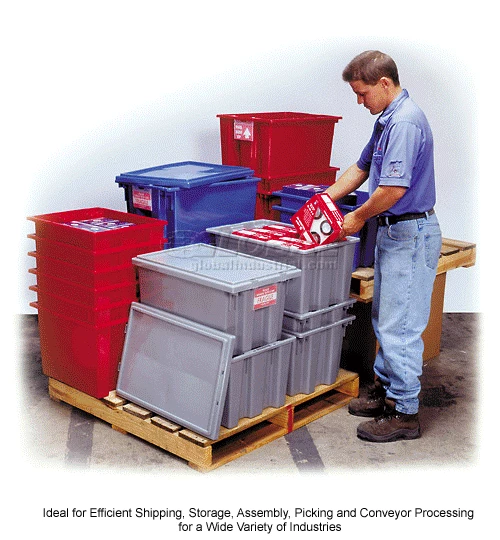 Buy 🔔 Global Industrial Stack and Nest Storage Container SNT185 No Lid 18 x 11 x 9, Red - Pkg Qty 6 🔔 23 Buy 🔔 Global Industrial Stack and Nest Storage Container SNT185 No Lid 18 x 11 x 9, Red - Pkg Qty 6 🔔 - Image 23